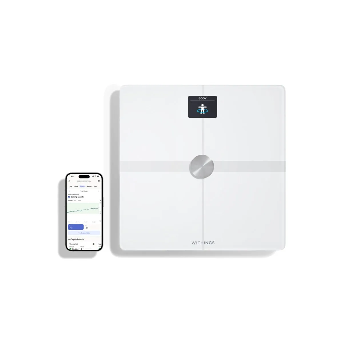 Withings Body Smart Advanced Body Composition Wi-Fi pametna vaga - bijela — Withings Body Smart Advanced Body Composition Wi-Fi pametna vaga - bijela