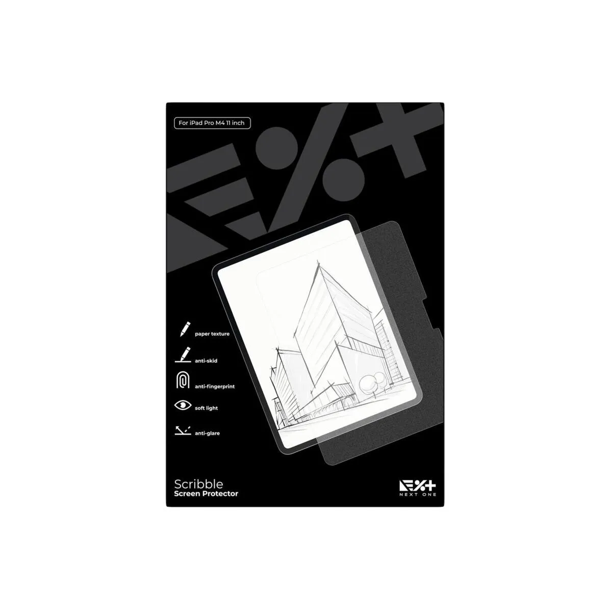 Next One zaštita zaslona s teksturom papira za iPad Pro 11" M4 — Next One zaštita zaslona s teksturom papira za iPad Pro 11" M4