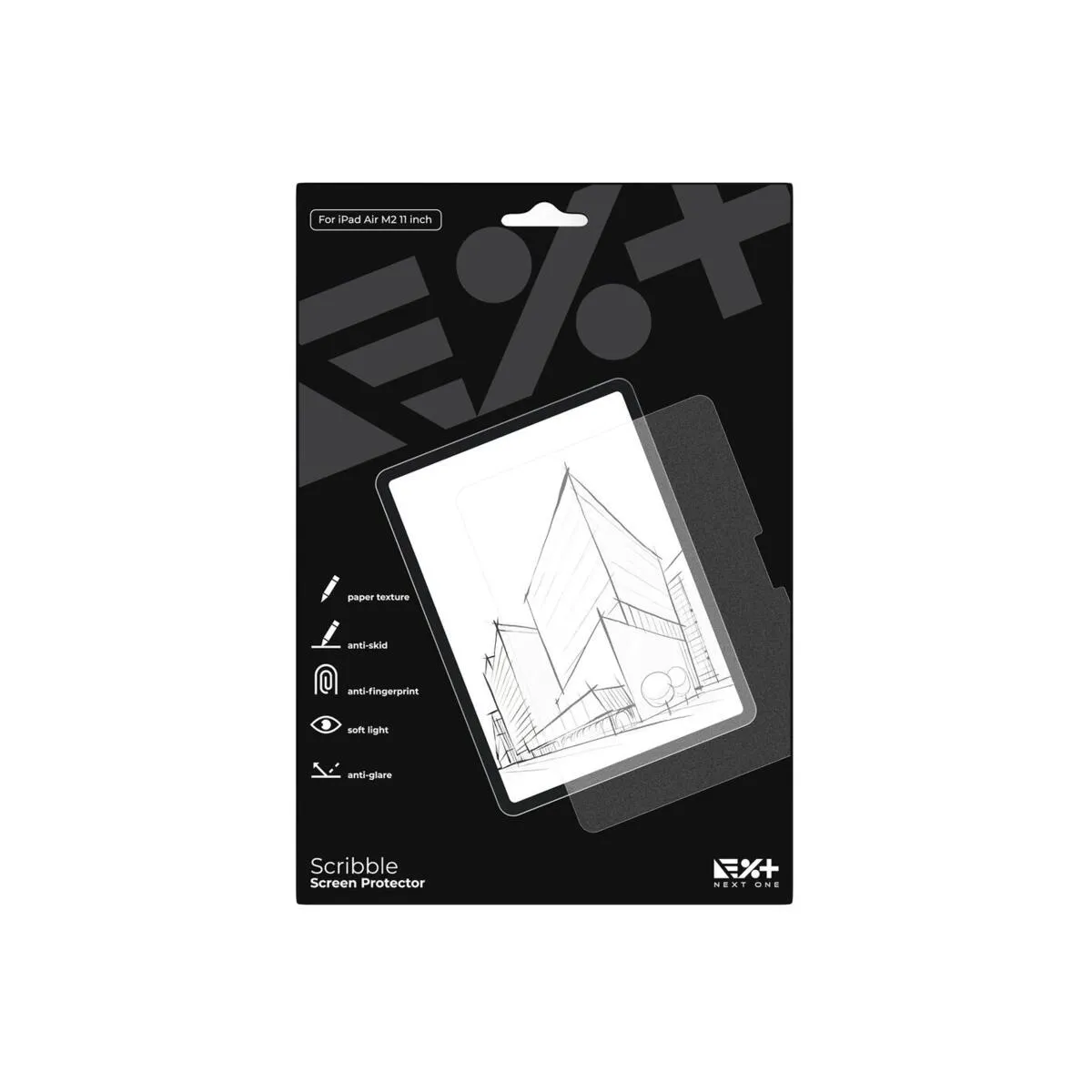 Next One zaštita zaslona s teksturom papira za iPad Air 11" M2 — Next One zaštita zaslona s teksturom papira za iPad Air 11" M2