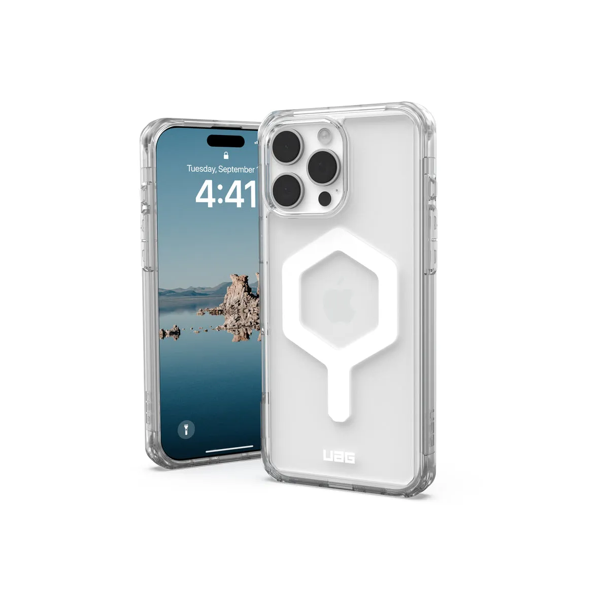 UAG Plyo maska s MagSafe za iPhone 16 Pro Max - ledena/bijela — UAG Plyo maska s MagSafe za iPhone 16 Pro Max - ledena/bijela