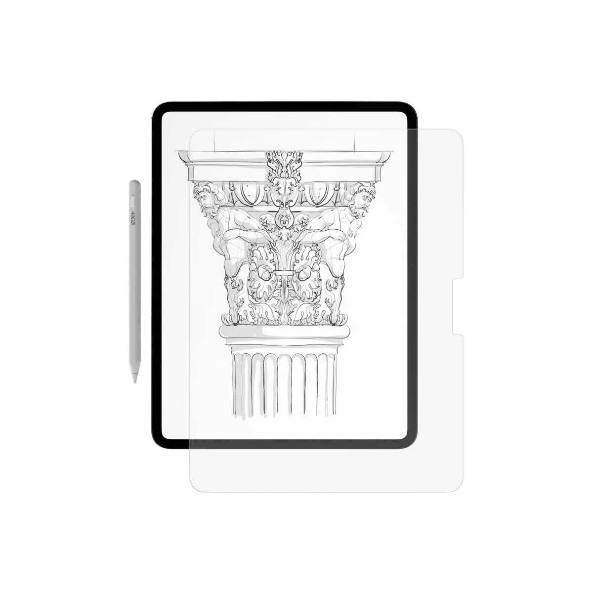 Next One zaštita zaslona s teksturom papira za iPad Pro 13" M4 — Next One zaštita zaslona s teksturom papira za iPad Pro 13" M4