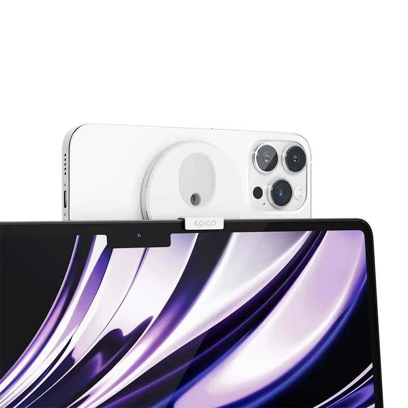 EPICO Mag+ iPhone držač za video streaming- bijeli — EPICO Mag+ iPhone držač za video streaming- bijeli
