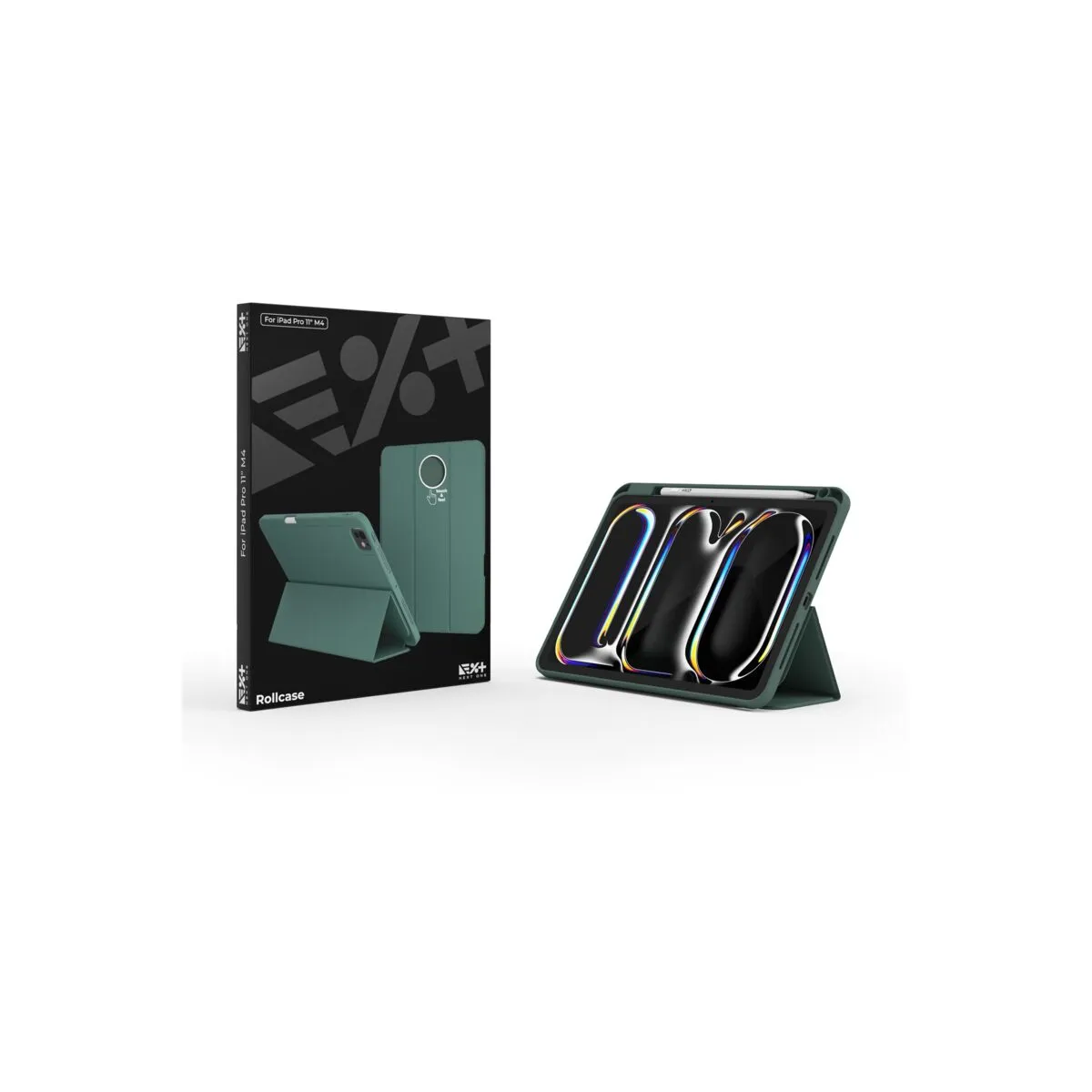Next One Rollcase za iPad Pro 11" M4 - zelena — Next One Rollcase za iPad Pro 11" M4 - zelena