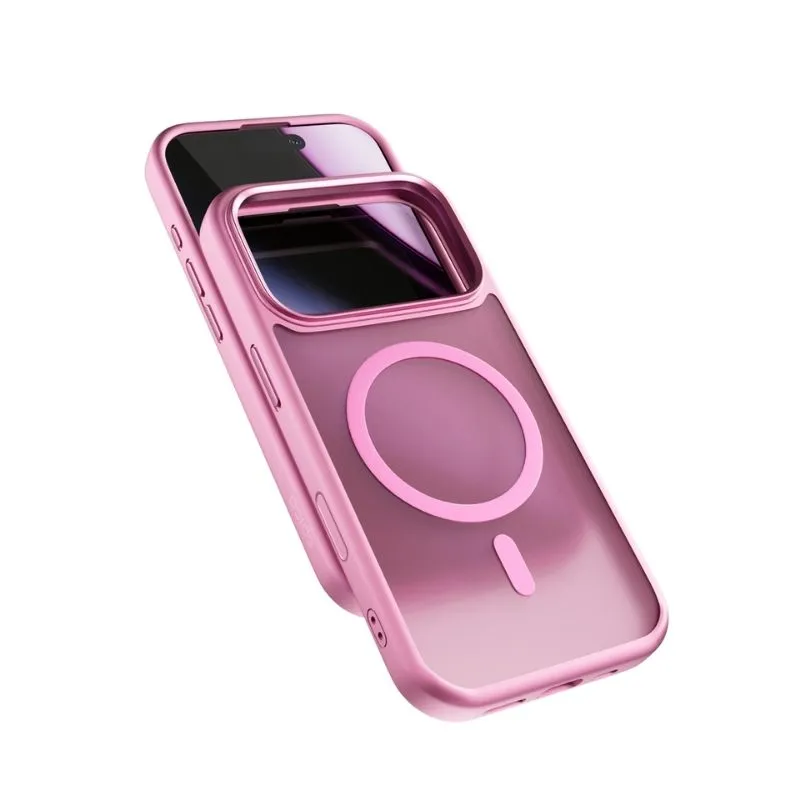 Epico HeroMatte Pro Mag+ Case za iPhone 17 Pro Max - Qi2 & MagSafe kompatibilan - ružičasti — Epico HeroMatte Pro Mag+ Case za iPhone 17 Pro Max - Qi2 & MagSafe kompatibilan - ružičasti