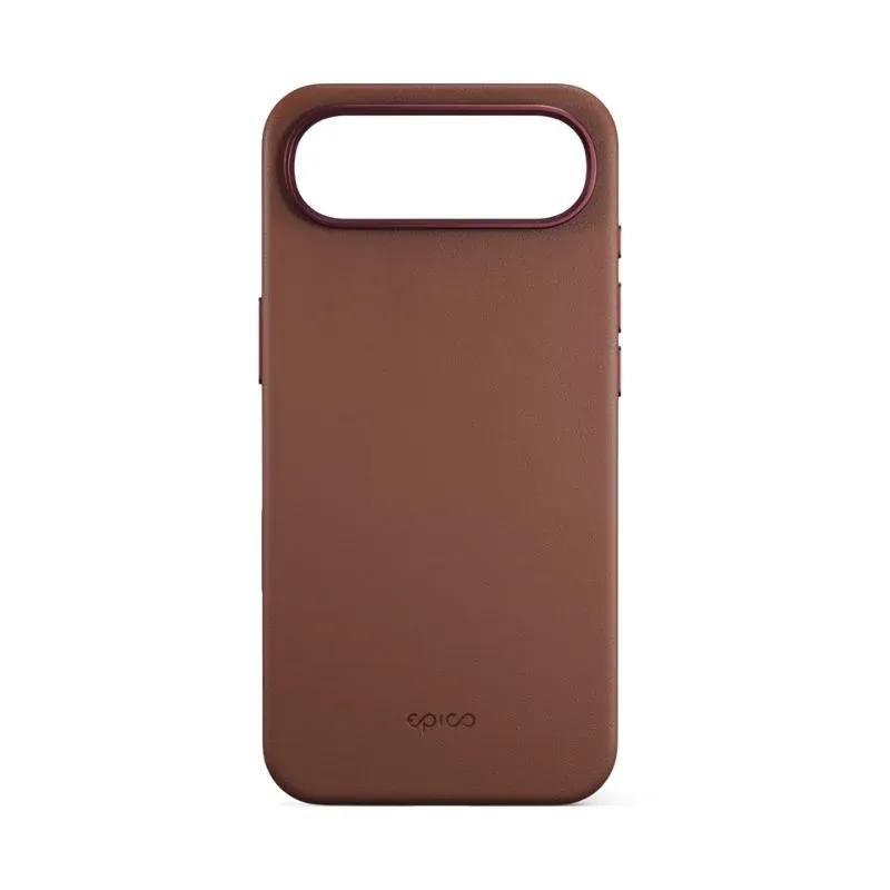 Epico Leather Pro Mag+ Case za iPhone 17 Air - Qi2 & MagSafe kompatibilan - smeđi — Epico Leather Pro Mag+ Case za iPhone 17 Air - Qi2 & MagSafe kompatibilan - smeđi