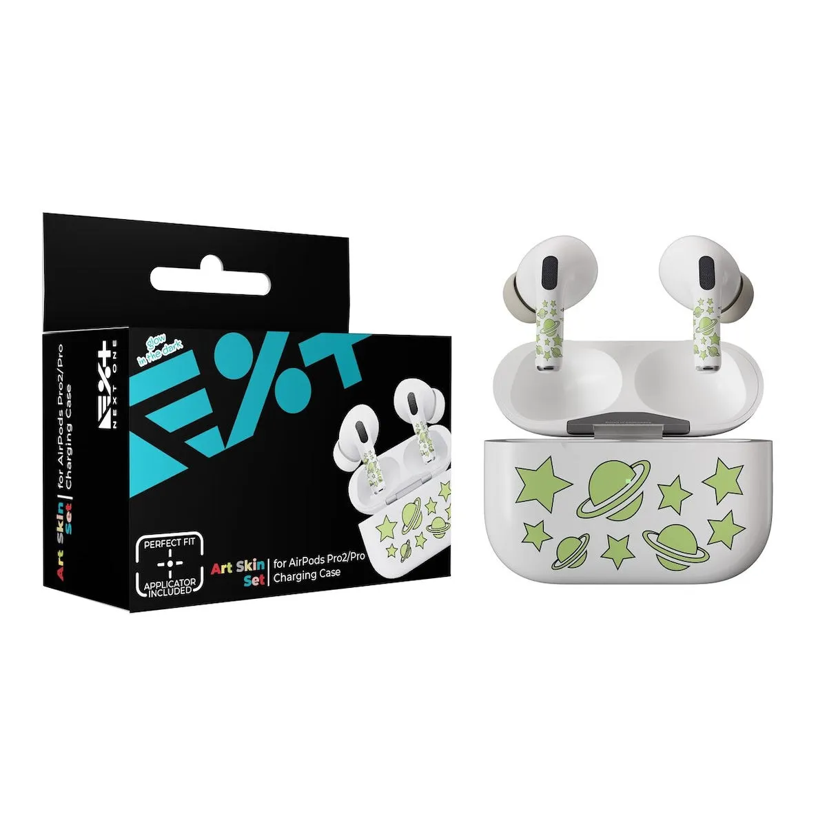 Next One ArtSkin naljepnica za AirPods Pro (1. i 2. gen) - Glowing Planets — Next One ArtSkin naljepnica za AirPods Pro (1. i 2. gen) - Glowing Planets