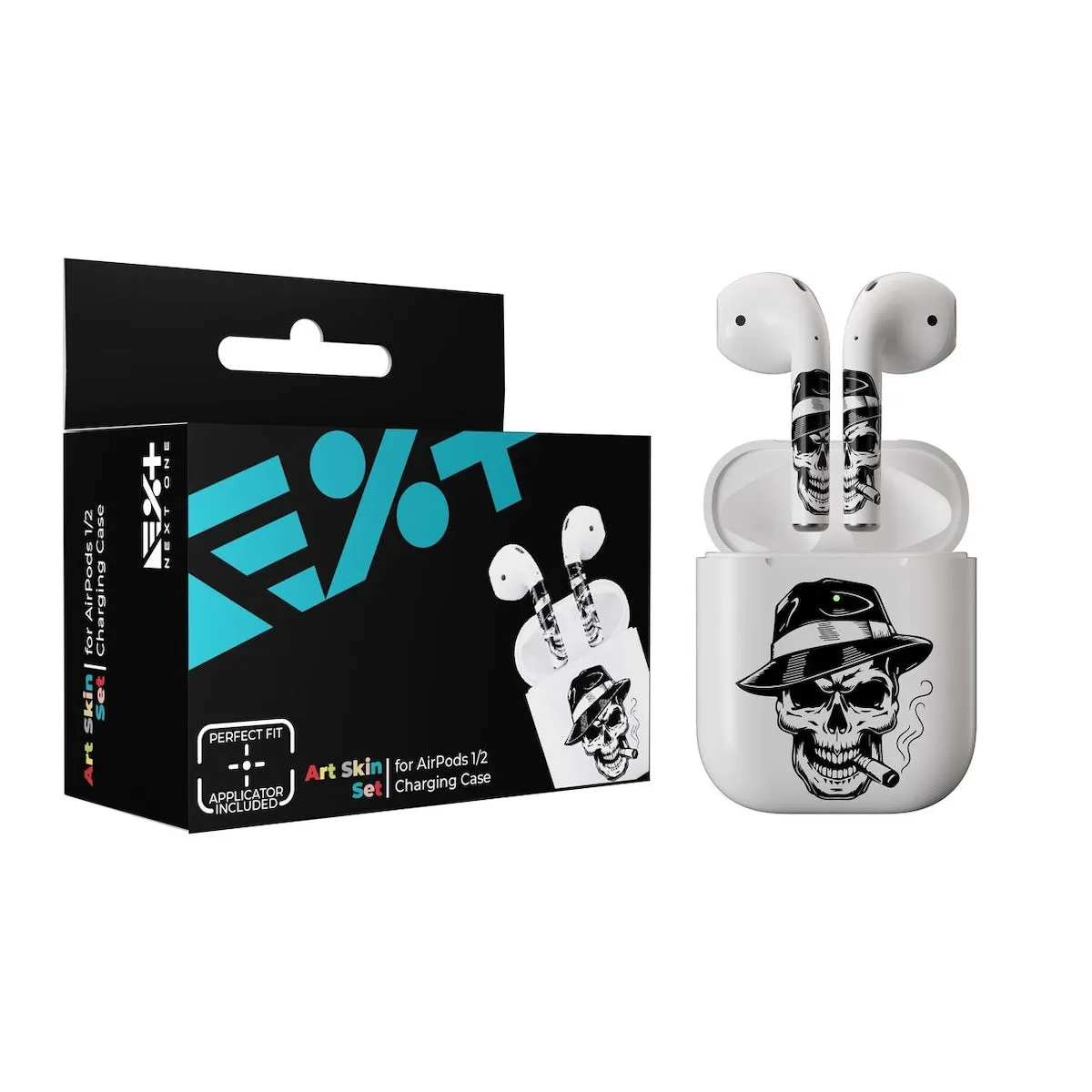 Next One ArtSkin naljepnica za AirPods (1. i 2. gen) - Skull — Next One ArtSkin naljepnica za AirPods (1. i 2. gen) - Skull