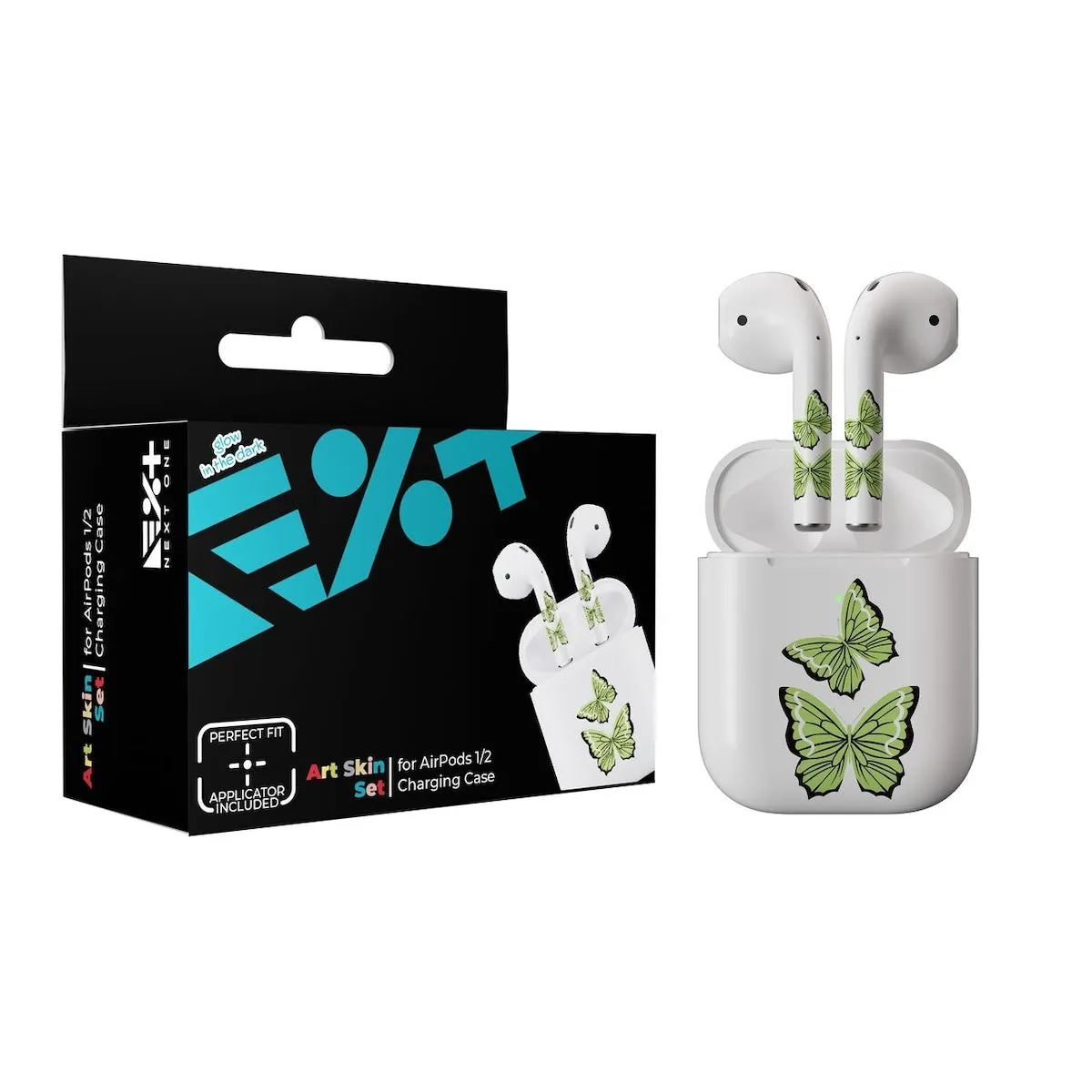 Next One ArtSkin naljepnica za AirPods (1. i 2. gen) - Glowing Butterfly — Next One ArtSkin naljepnica za AirPods (1. i 2. gen) - Glowing Butterfly
