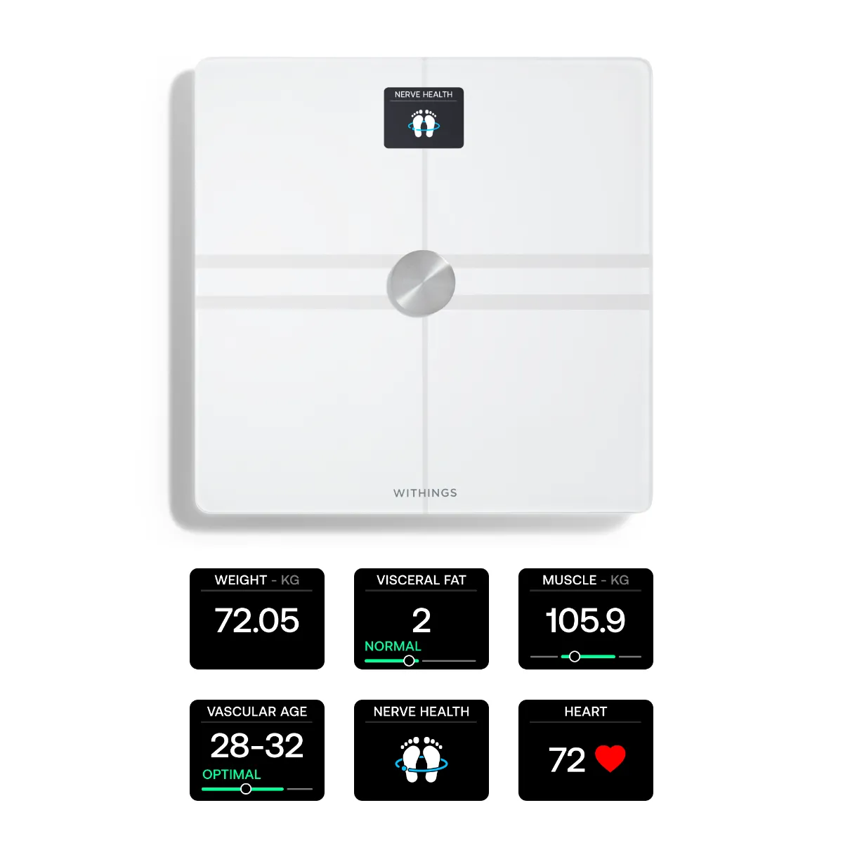 Withings Body Comp Complete Body Analysis Wi-Fi pametna vaga - bijela — Withings Body Comp Complete Body Analysis Wi-Fi pametna vaga - bijela