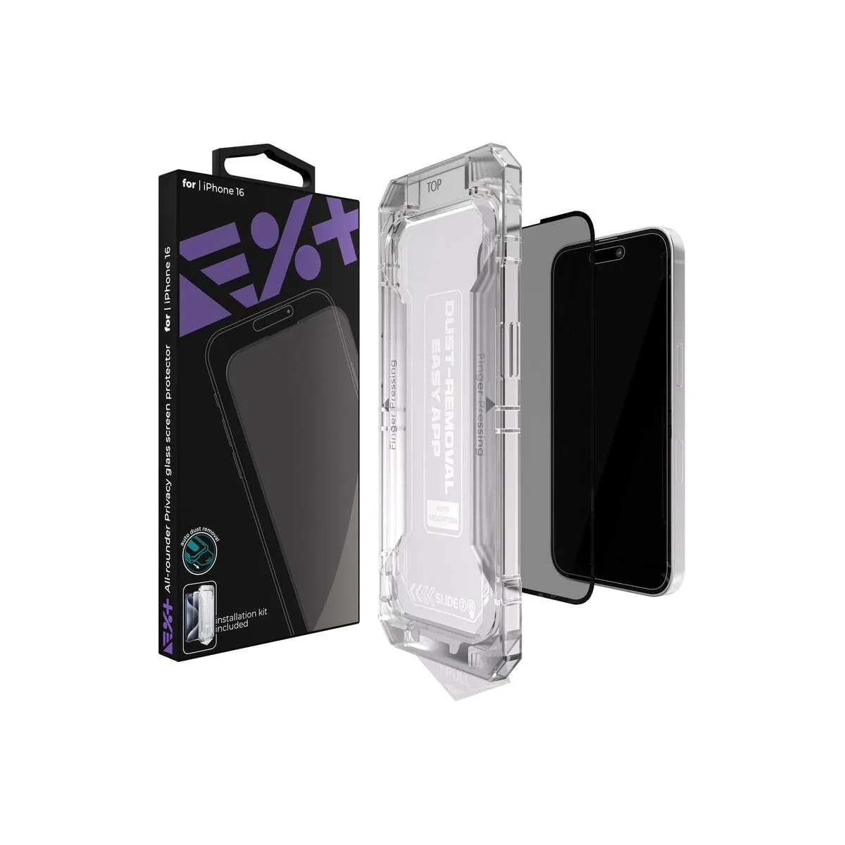 Next One All-rounder Privacy zaštita zaslona za iPhone 16 — Next One All-rounder Privacy zaštita zaslona za iPhone 16