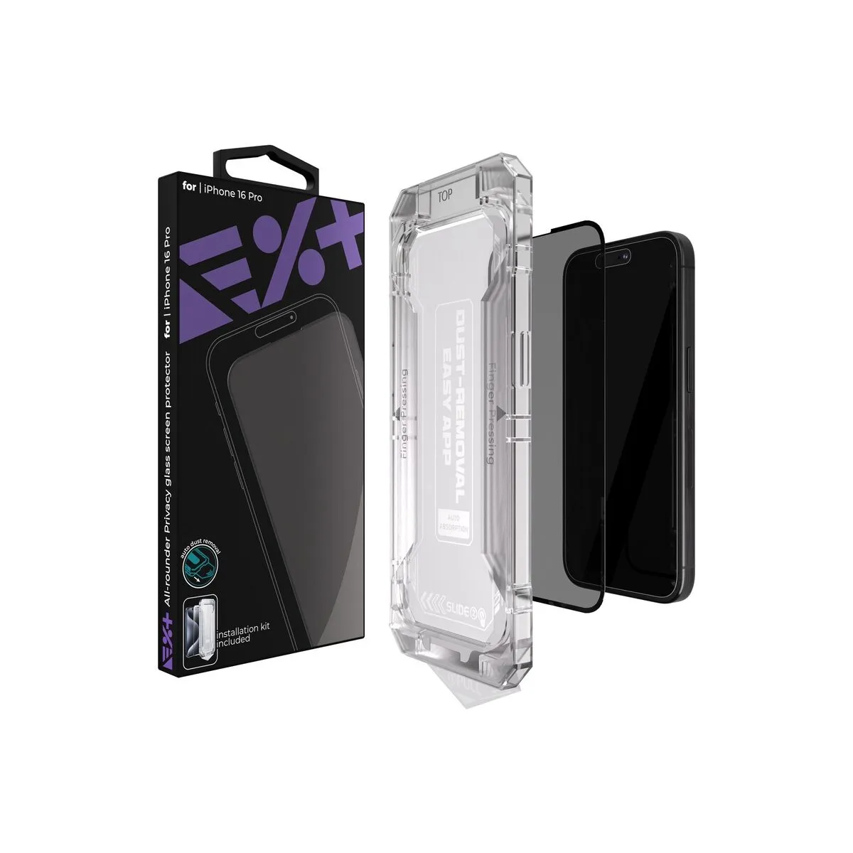 Next One All-rounder Privacy zaštita zaslona za iPhone 16 Pro — Next One All-rounder Privacy zaštita zaslona za iPhone 16 Pro