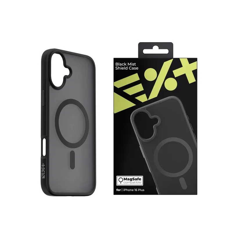 Next One Mist Shield maska s MagSafe za iPhone 16 Plus - crna — Next One Mist Shield maska s MagSafe za iPhone 16 Plus - crna