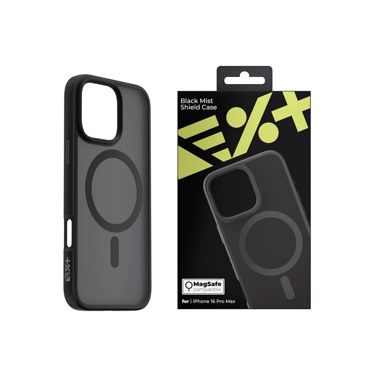 Next One Mist Shield maska s MagSafe za iPhone 16 Pro Max - crna — Next One Mist Shield maska s MagSafe za iPhone 16 Pro Max - crna