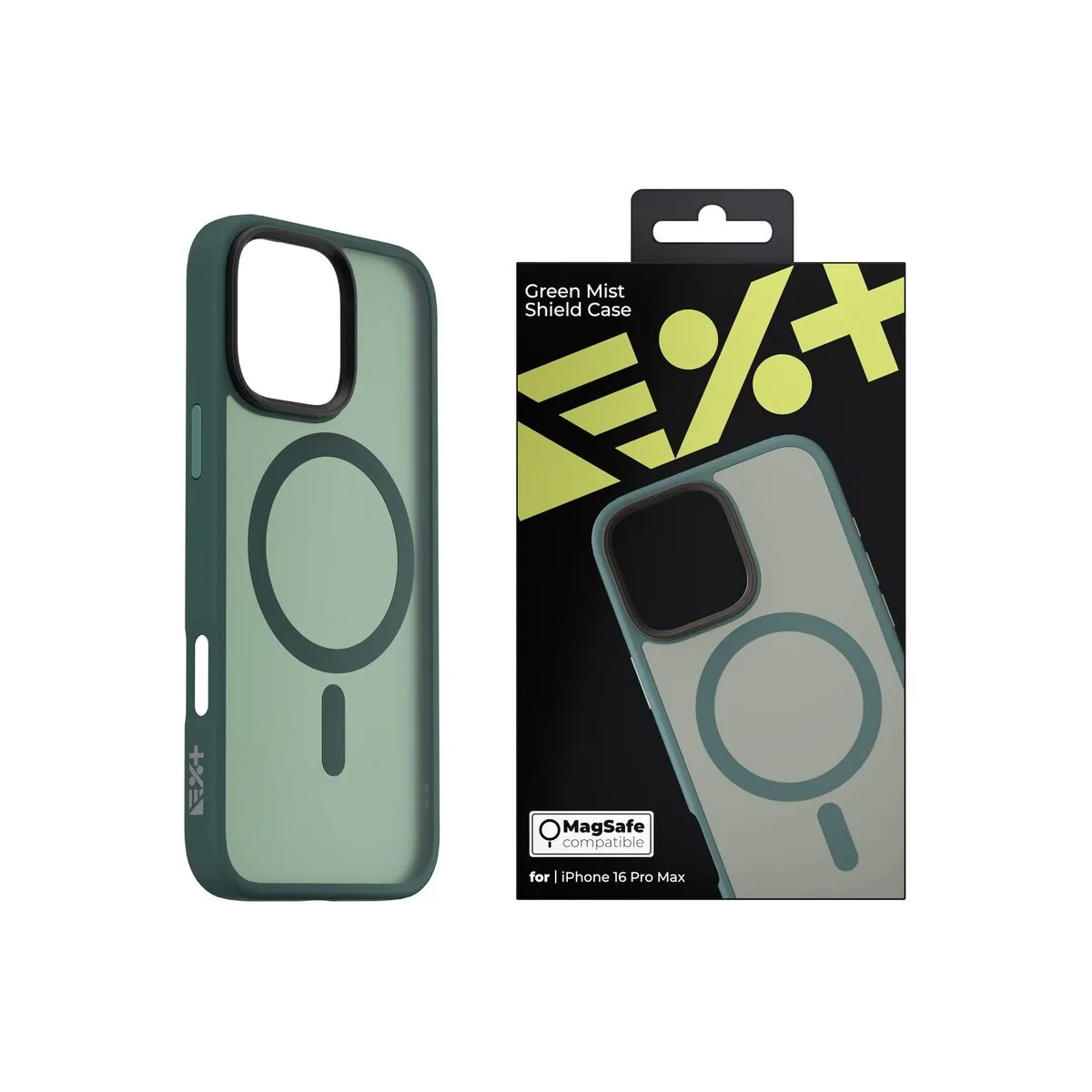 Next One Mist Shield maska s MagSafe za iPhone 16 Pro Max - zelena — Next One Mist Shield maska s MagSafe za iPhone 16 Pro Max - zelena