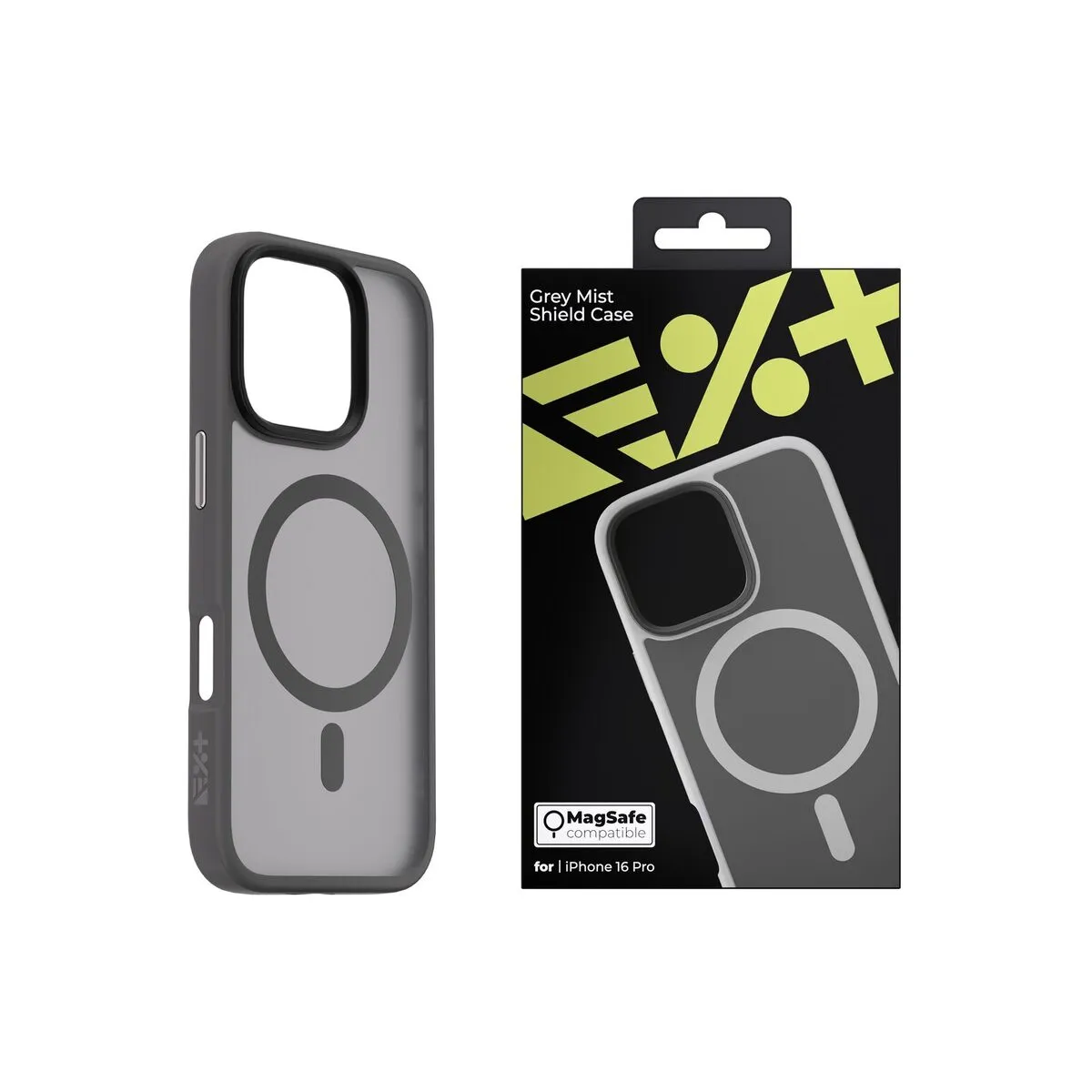 Next One Mist Shield maska s MagSafe za iPhone 16 Pro - siva — Next One Mist Shield maska s MagSafe za iPhone 16 Pro - siva