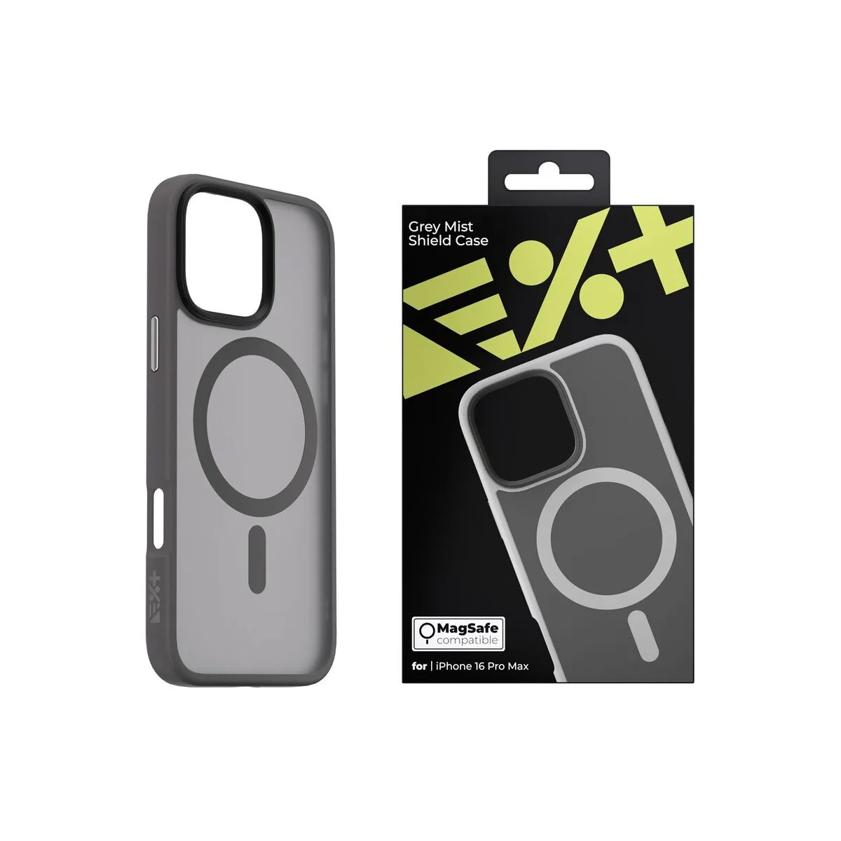 Next One Mist Shield maska s MagSafe za iPhone 16 Pro Max - siva — Next One Mist Shield maska s MagSafe za iPhone 16 Pro Max - siva