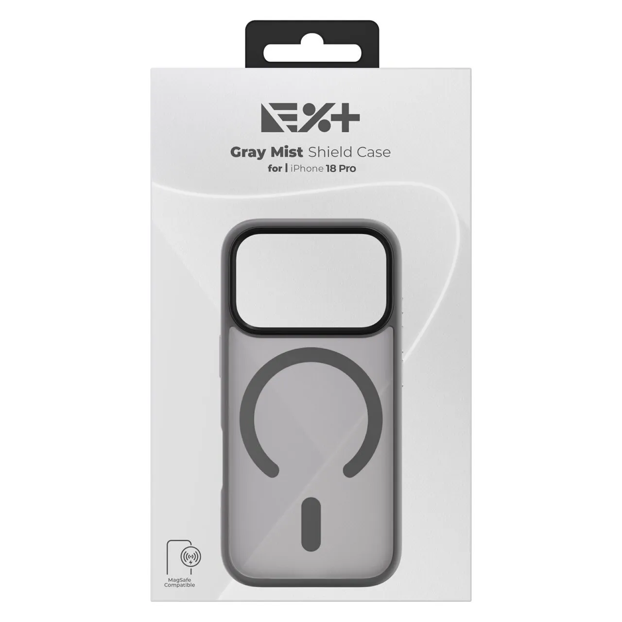 NOA Mist Shield maskica za iPhone 18 Pro kompatibilna s MagSafeom - siva — NOA Mist Shield maskica za iPhone 18 Pro kompatibilna s MagSafeom - siva