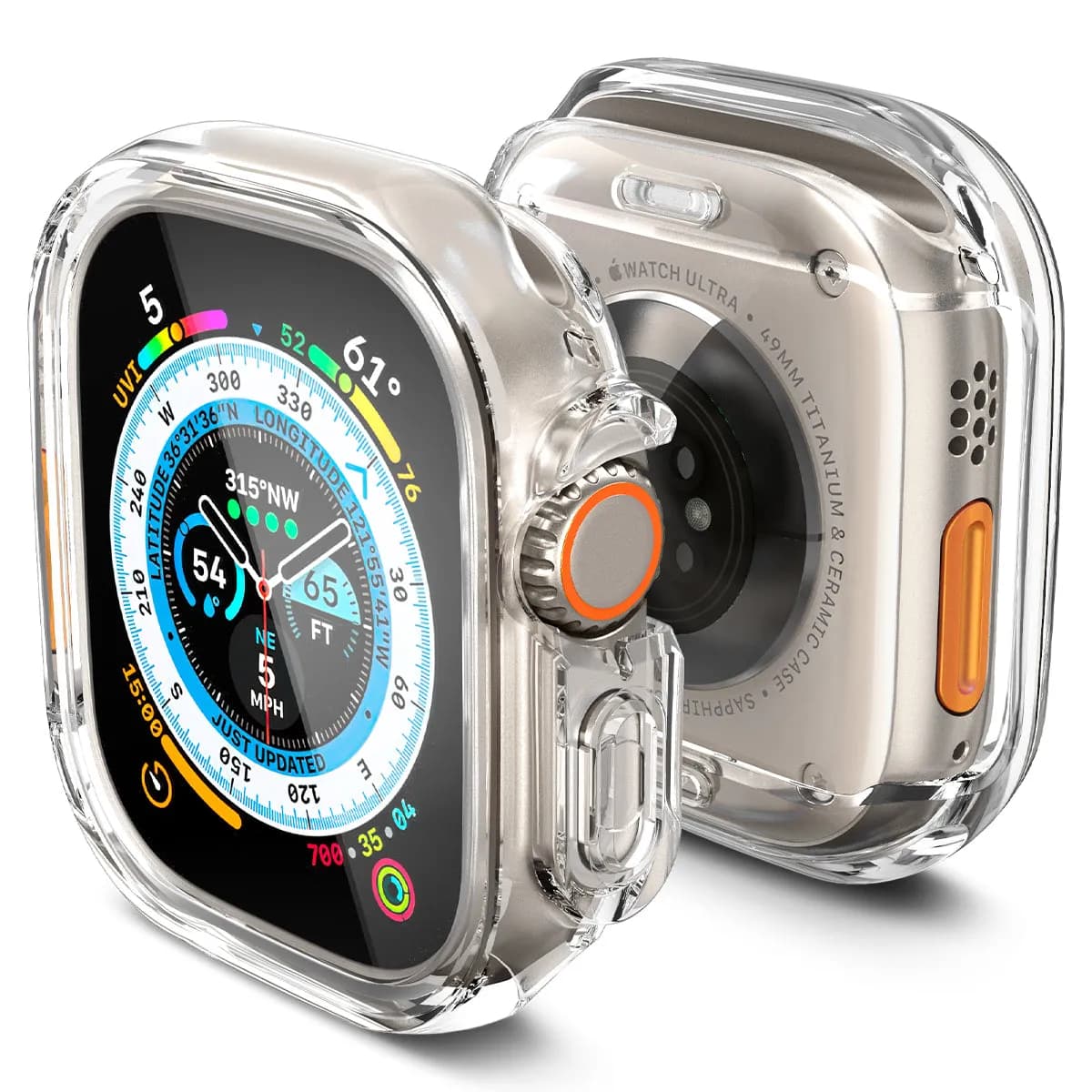 Spigen Ultra Hybrid kućište za Apple Watch Ultra - prozirna — Spigen Ultra Hybrid kućište za Apple Watch Ultra - prozirna
