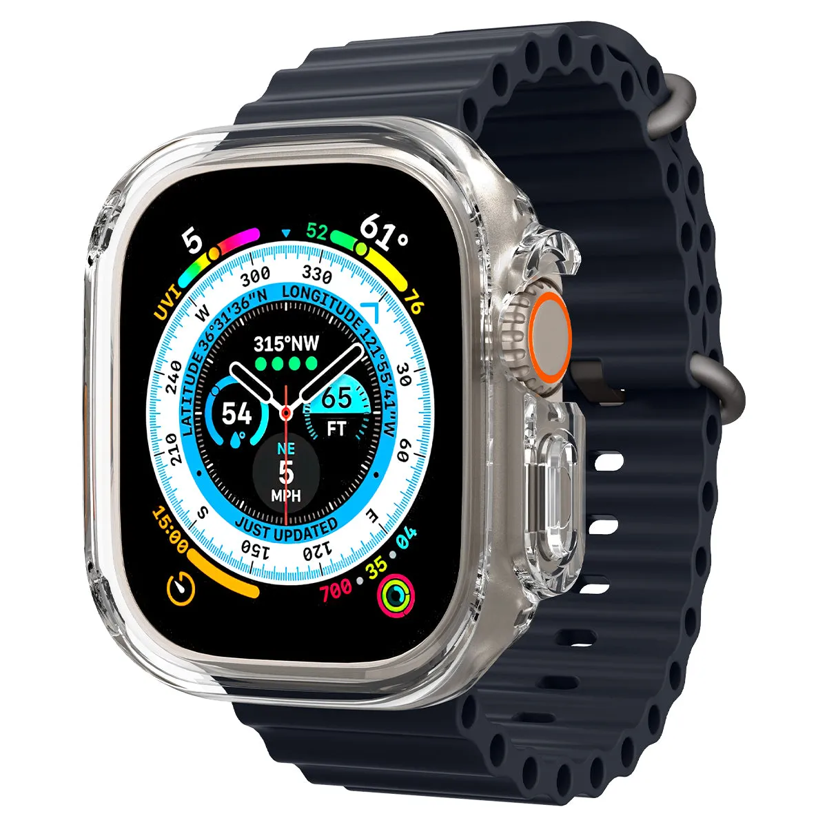 Spigen Ultra Hybrid kućište za Apple Watch Ultra - prozirna — Spigen Ultra Hybrid kućište za Apple Watch Ultra - prozirna