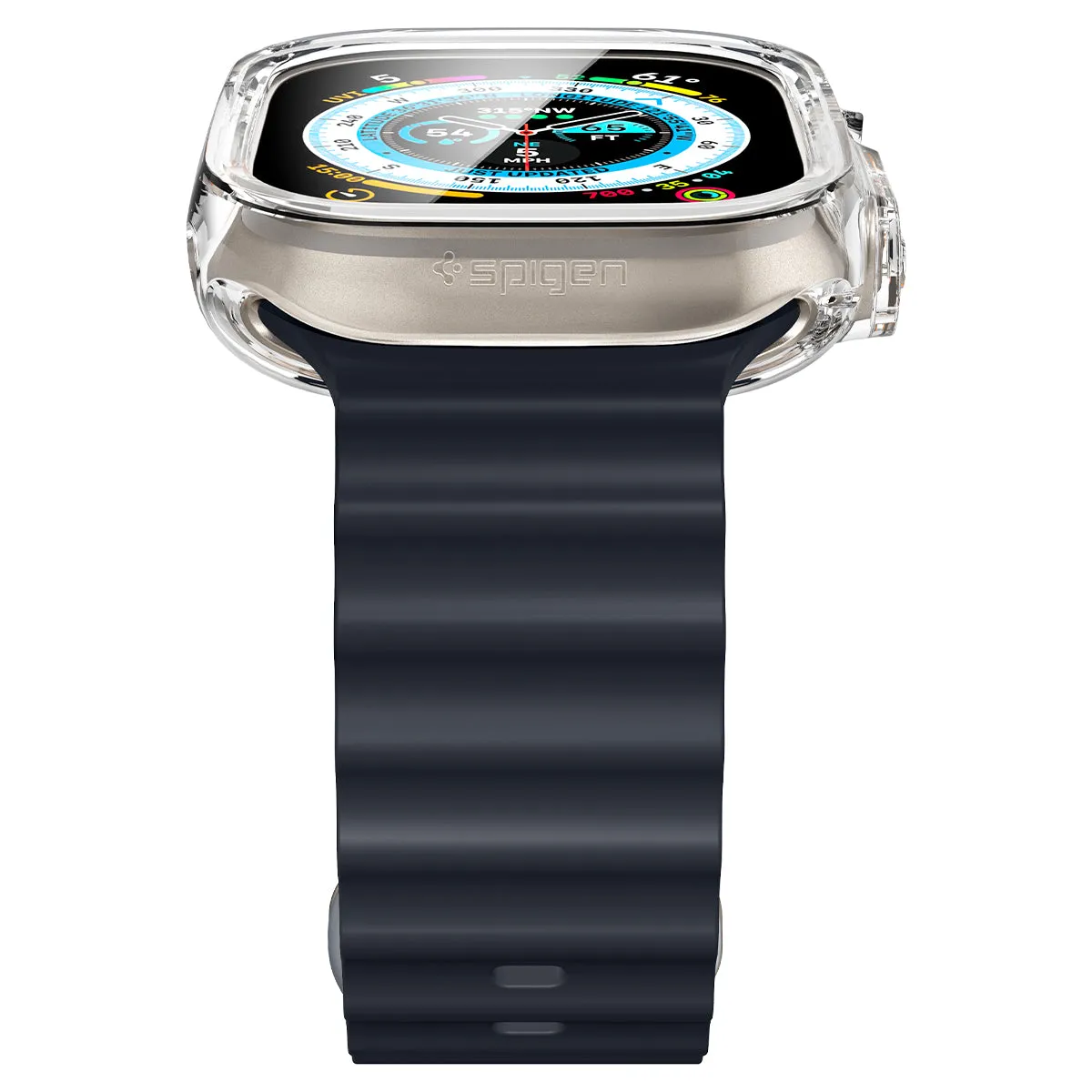 Spigen Ultra Hybrid kućište za Apple Watch Ultra - prozirna — Spigen Ultra Hybrid kućište za Apple Watch Ultra - prozirna
