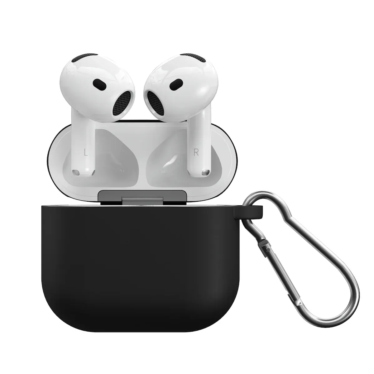 Next One silikonska maska za AirPods 4 - crna — Next One silikonska maska za AirPods 4 - crna