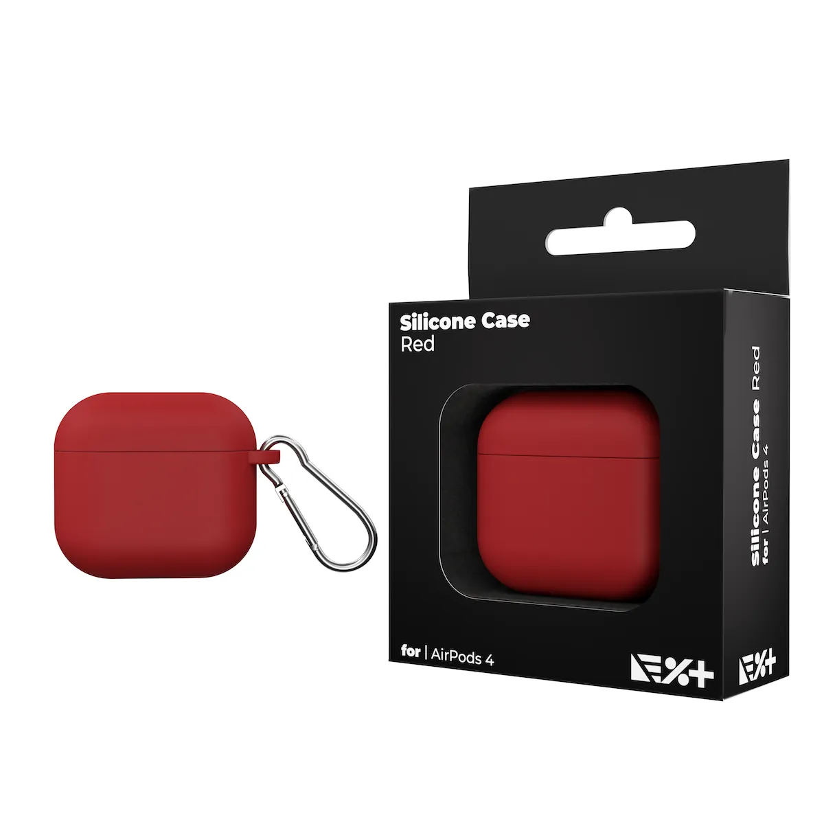 Next One silikonska maska za AirPods 4 - crvena — Next One silikonska maska za AirPods 4 - crvena