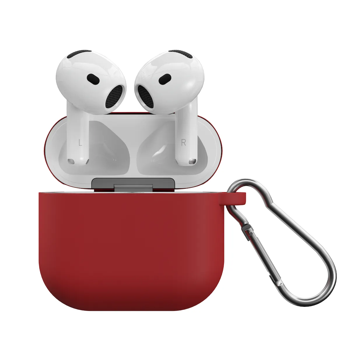 Next One silikonska maska za AirPods 4 - crvena — Next One silikonska maska za AirPods 4 - crvena