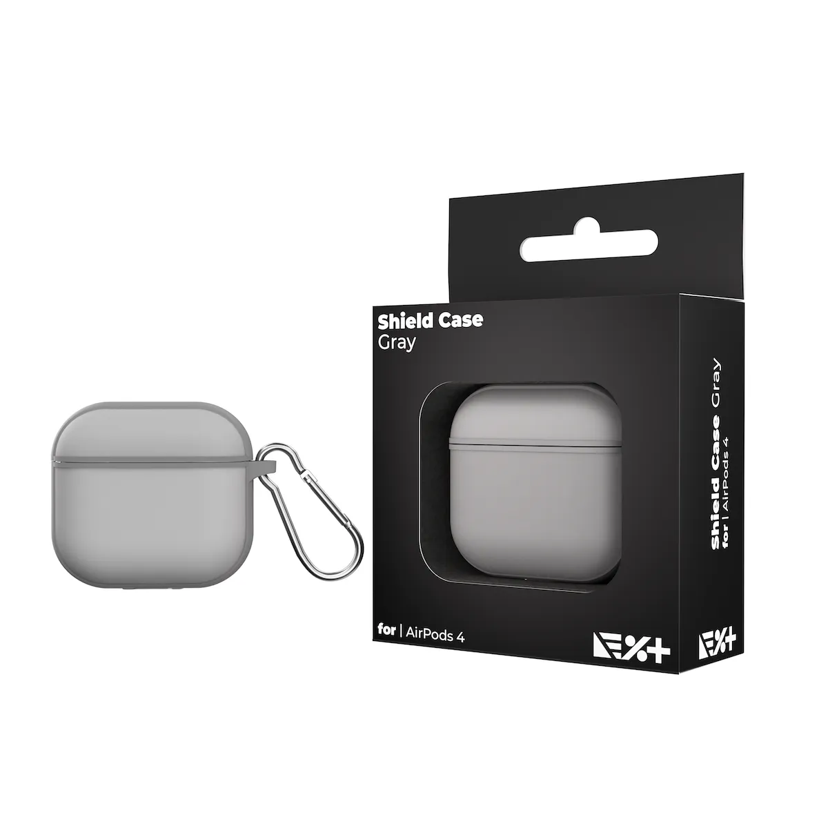Next One Shield futrola za AirPods 4 - siva — Next One Shield futrola za AirPods 4 - siva