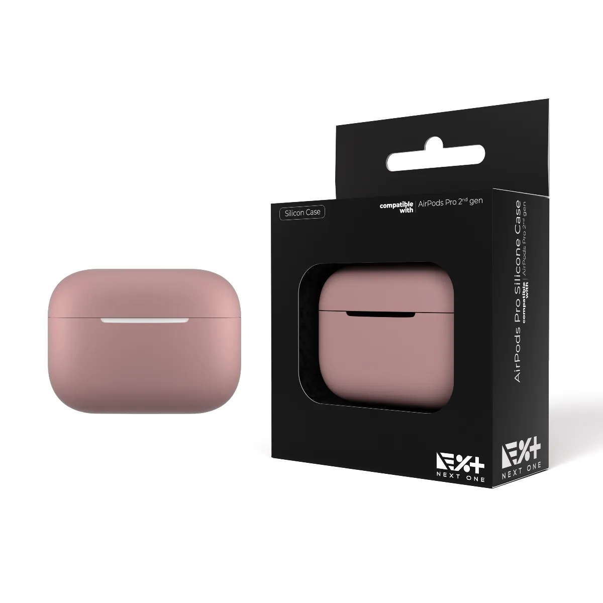 Next One silikonska maska za AirPods Pro (2. gen) - ružičasta — Next One silikonska maska za AirPods Pro (2. gen) - ružičasta