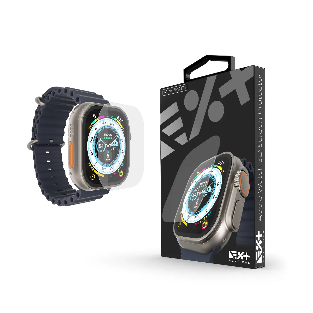 Next One zaštita zaslona za Apple Watch Ultra - mat — Next One zaštita zaslona za Apple Watch Ultra - mat