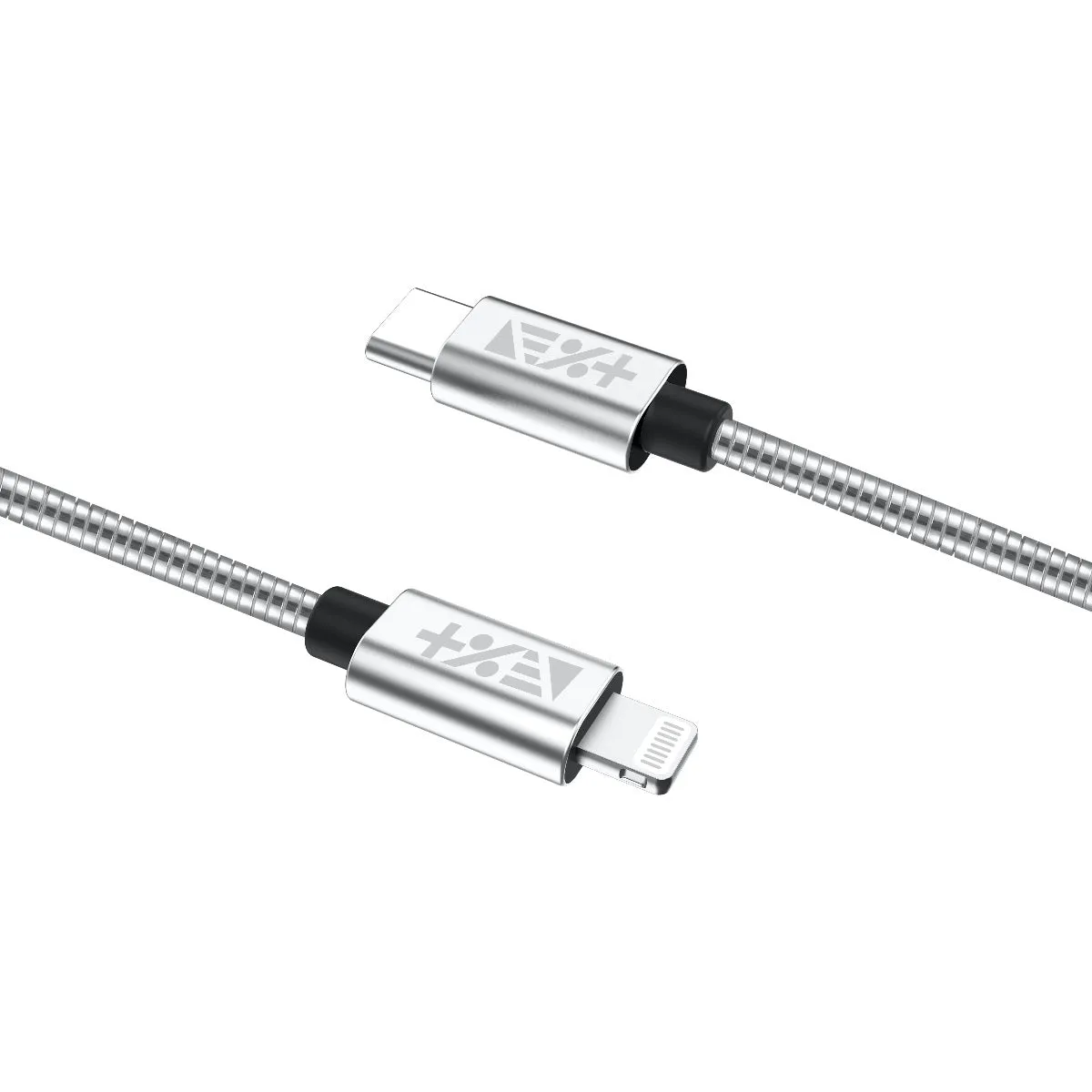 Next One USB-C na Lightning 1,2 m metalni kabel - srebrna — Next One USB-C na Lightning 1,2 m metalni kabel - srebrna