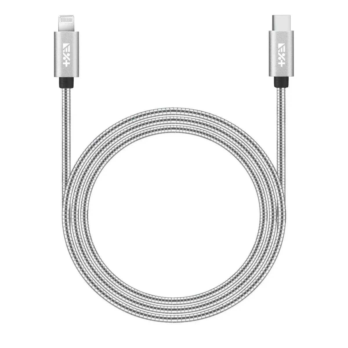 Next One USB-C na Lightning 1,2 m metalni kabel - srebrna — Next One USB-C na Lightning 1,2 m metalni kabel - srebrna