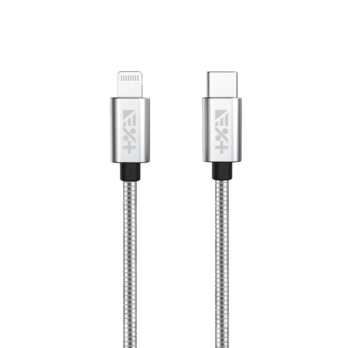 Next One USB-C na Lightning 1,2 m metalni kabel - srebrna — Next One USB-C na Lightning 1,2 m metalni kabel - srebrna