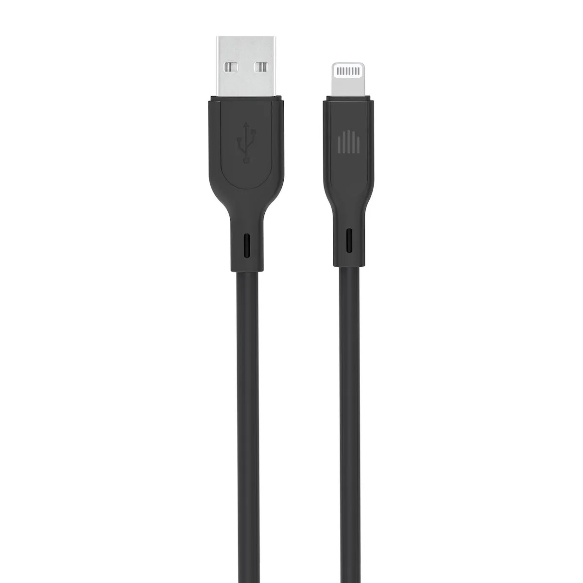 Dviced USB-A na Lightning silikonski kabel (1,25m) - crni — Dviced USB-A na Lightning silikonski kabel (1,25m) - crni