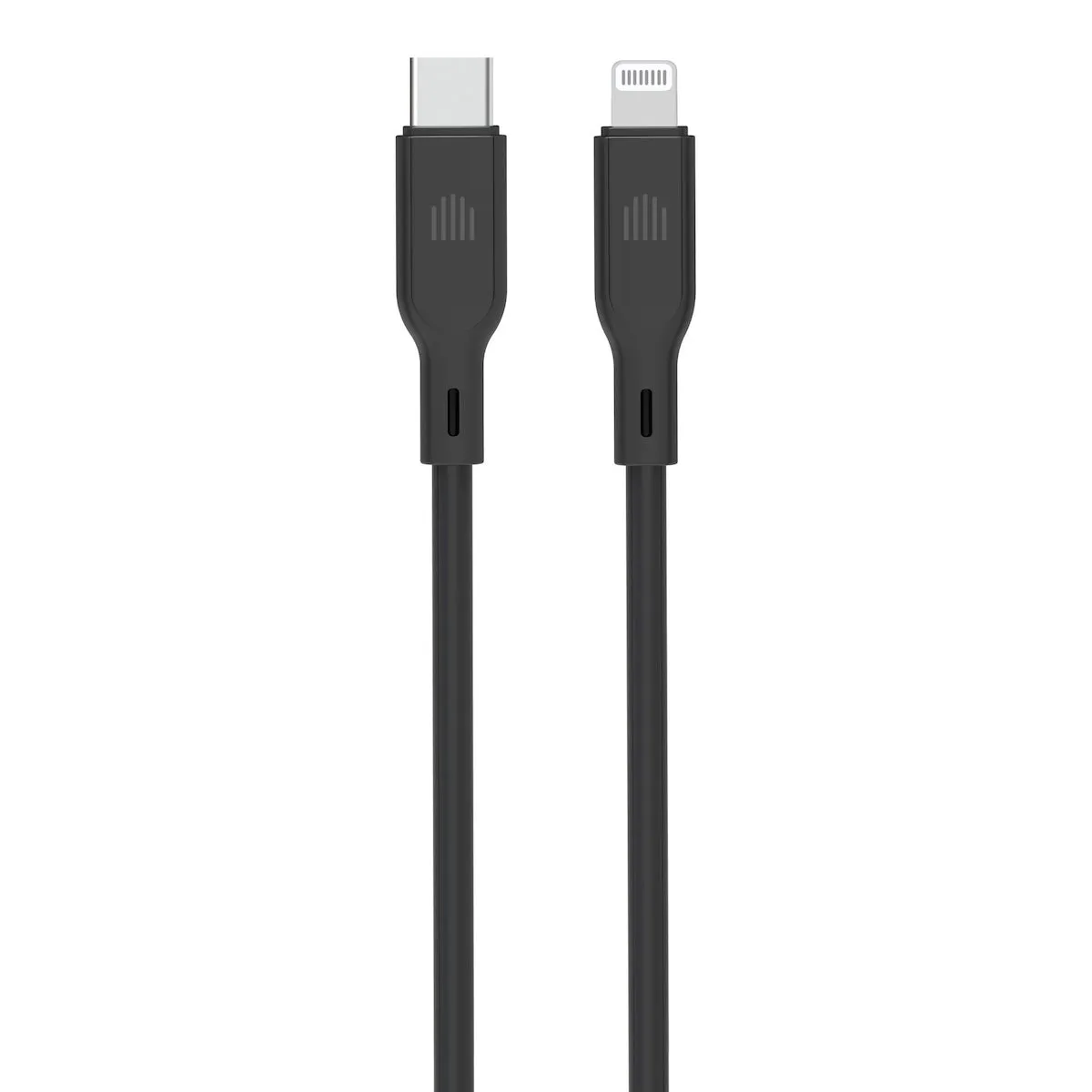 Dviced USB-C na Lightning silikonski kabel (1,25m) - crni — Dviced USB-C na Lightning silikonski kabel (1,25m) - crni