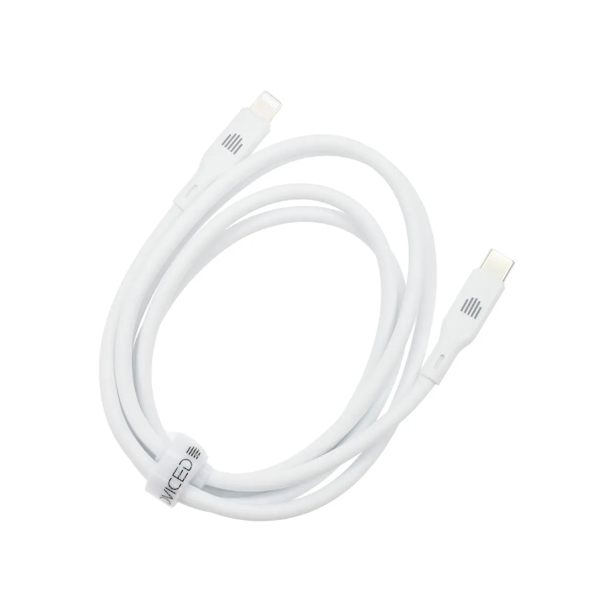 Dviced USB-C na Lightning silikonski kabel (1,25m) - bijeli — Dviced USB-C na Lightning silikonski kabel (1,25m) - bijeli