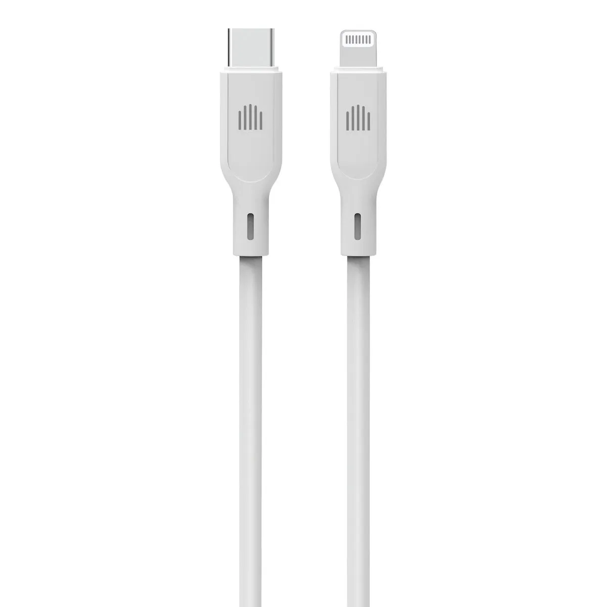Dviced USB-C na Lightning silikonski kabel (1,25m) - bijeli — Dviced USB-C na Lightning silikonski kabel (1,25m) - bijeli