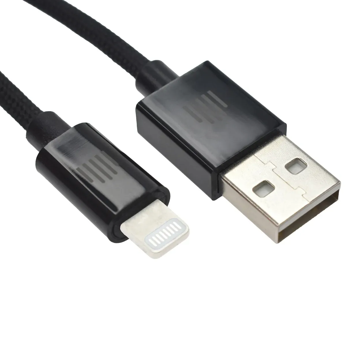 Dviced Cable USB-A to Lightning Nylon Textile 1,25m - crni — Dviced Cable USB-A to Lightning Nylon Textile 1,25m - crni