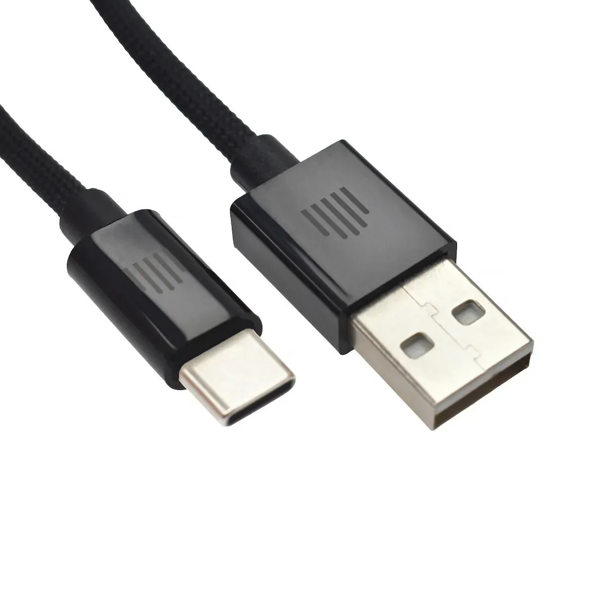 Dviced Cable USB-A to USB-C Nylon Textile 1,25m - crni — Dviced Cable USB-A to USB-C Nylon Textile 1,25m - crni