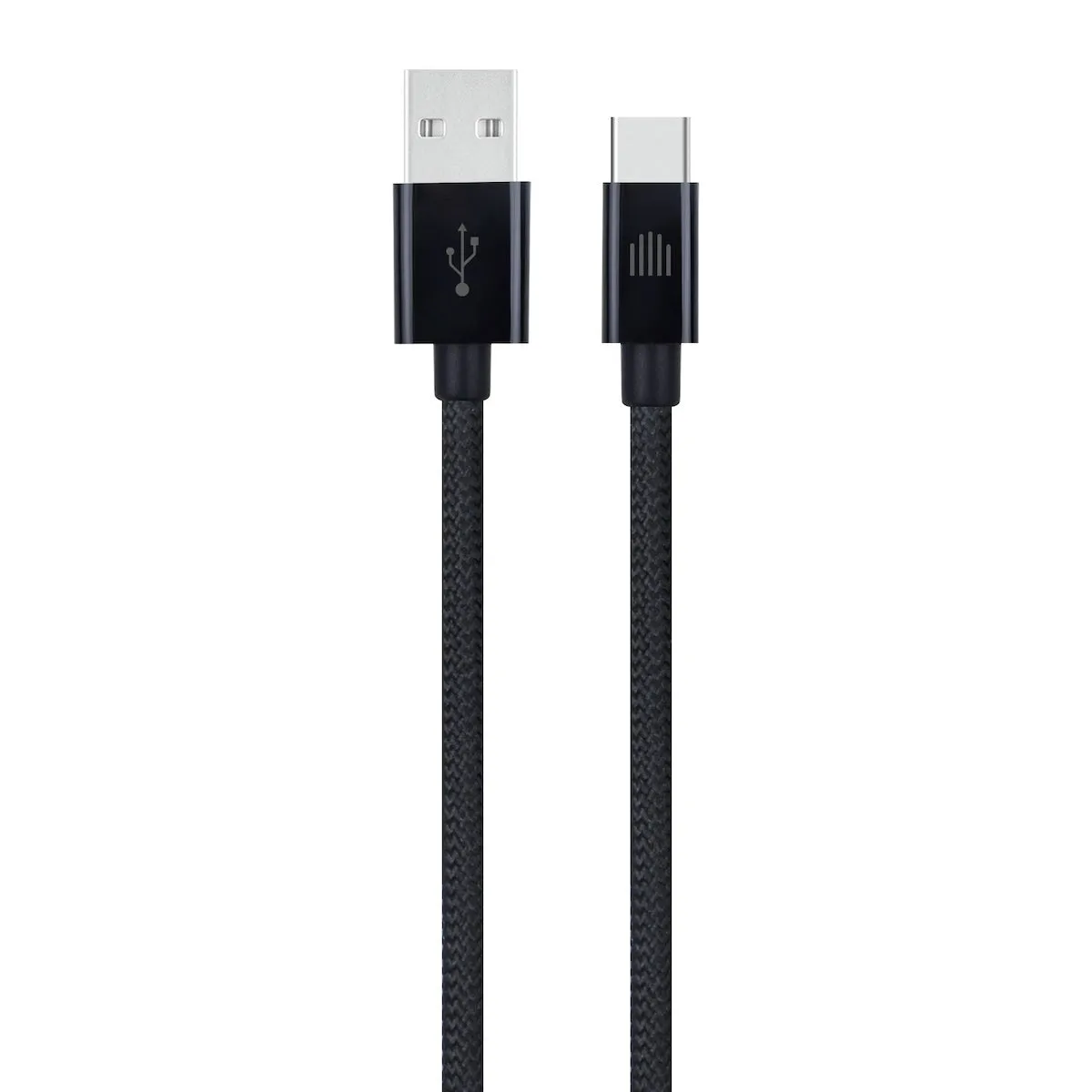 Dviced Cable USB-A to USB-C Nylon Textile 1,25m - crni — Dviced Cable USB-A to USB-C Nylon Textile 1,25m - crni