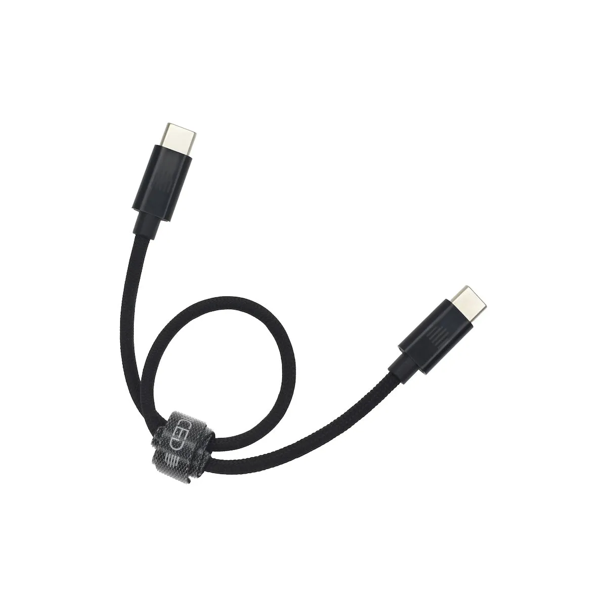 Dviced Cable USB-C to USB-C Nylon Textile 0,25m - crni — Dviced Cable USB-C to USB-C Nylon Textile 0,25m - crni