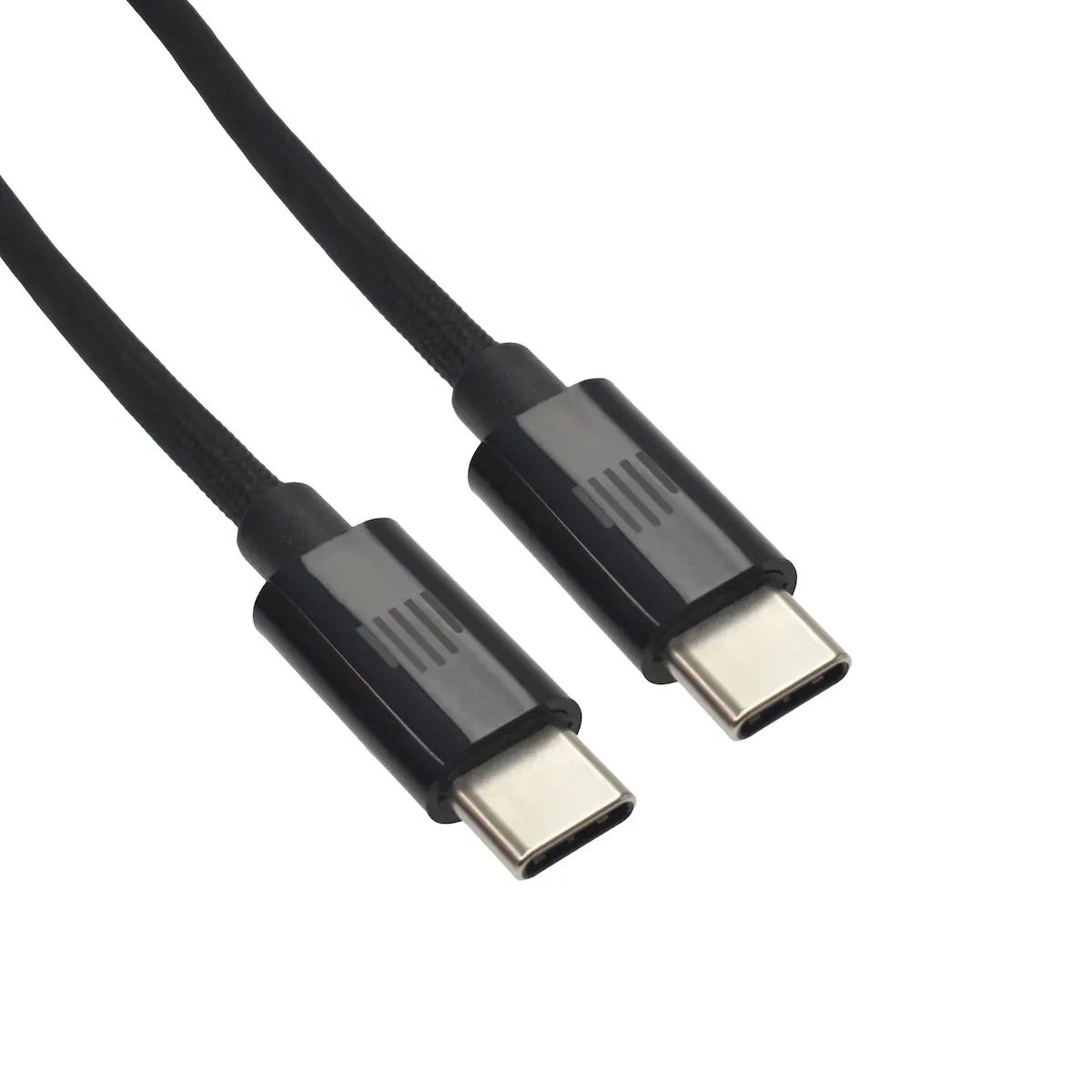 Dviced Cable USB-C to USB-C Nylon Textile 0,25m - crni — Dviced Cable USB-C to USB-C Nylon Textile 0,25m - crni