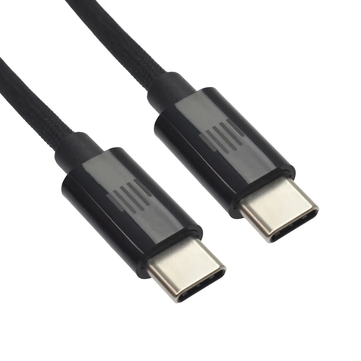 Dviced Cable USB-C to USB-C Nylon Textile 1,25m - crni — Dviced Cable USB-C to USB-C Nylon Textile 1,25m - crni