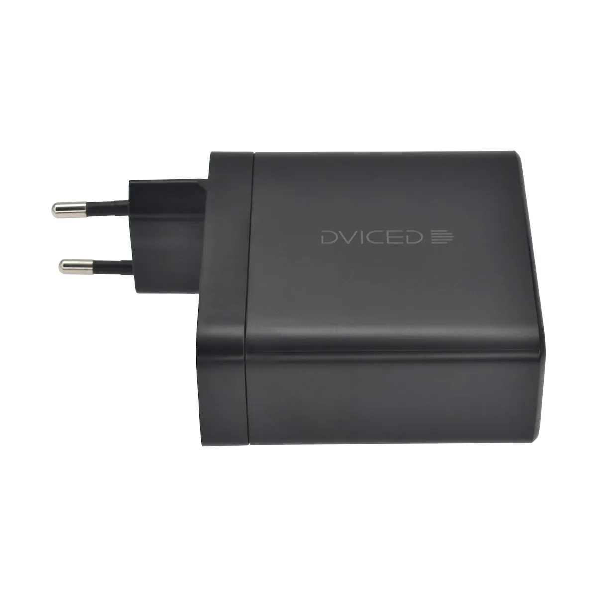 Dviced zidni punjač 140 W GaN (2x USB-C, 1x USB-A) - crni — Dviced zidni punjač 140 W GaN (2x USB-C, 1x USB-A) - crni
