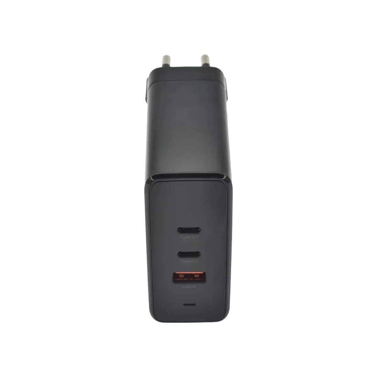 Dviced zidni punjač 140 W GaN (2x USB-C, 1x USB-A) - crni — Dviced zidni punjač 140 W GaN (2x USB-C, 1x USB-A) - crni
