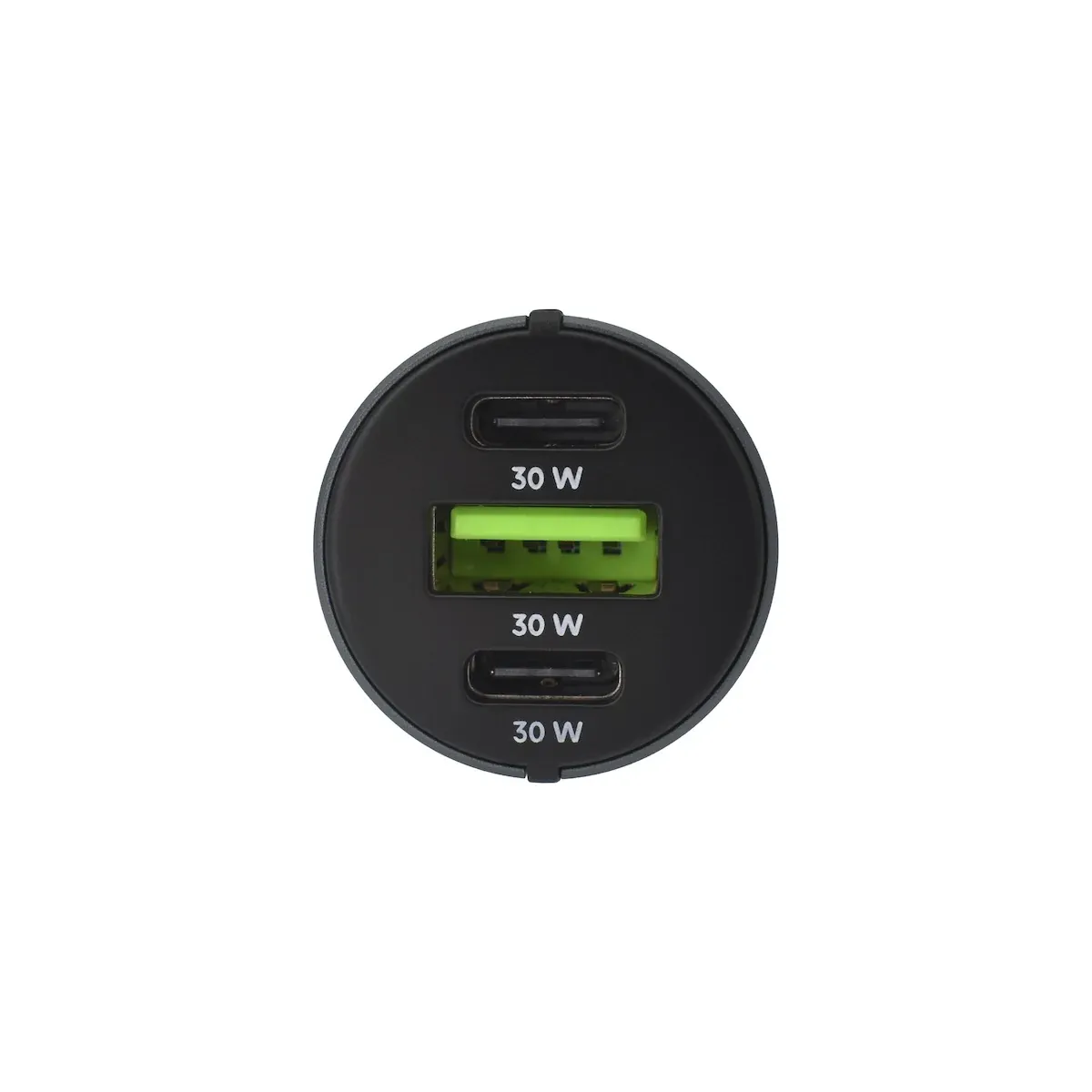 Dviced auto punjač 60 W (1x USB-A, 2x USB-C) - sivi — Dviced auto punjač 60 W (1x USB-A, 2x USB-C) - sivi