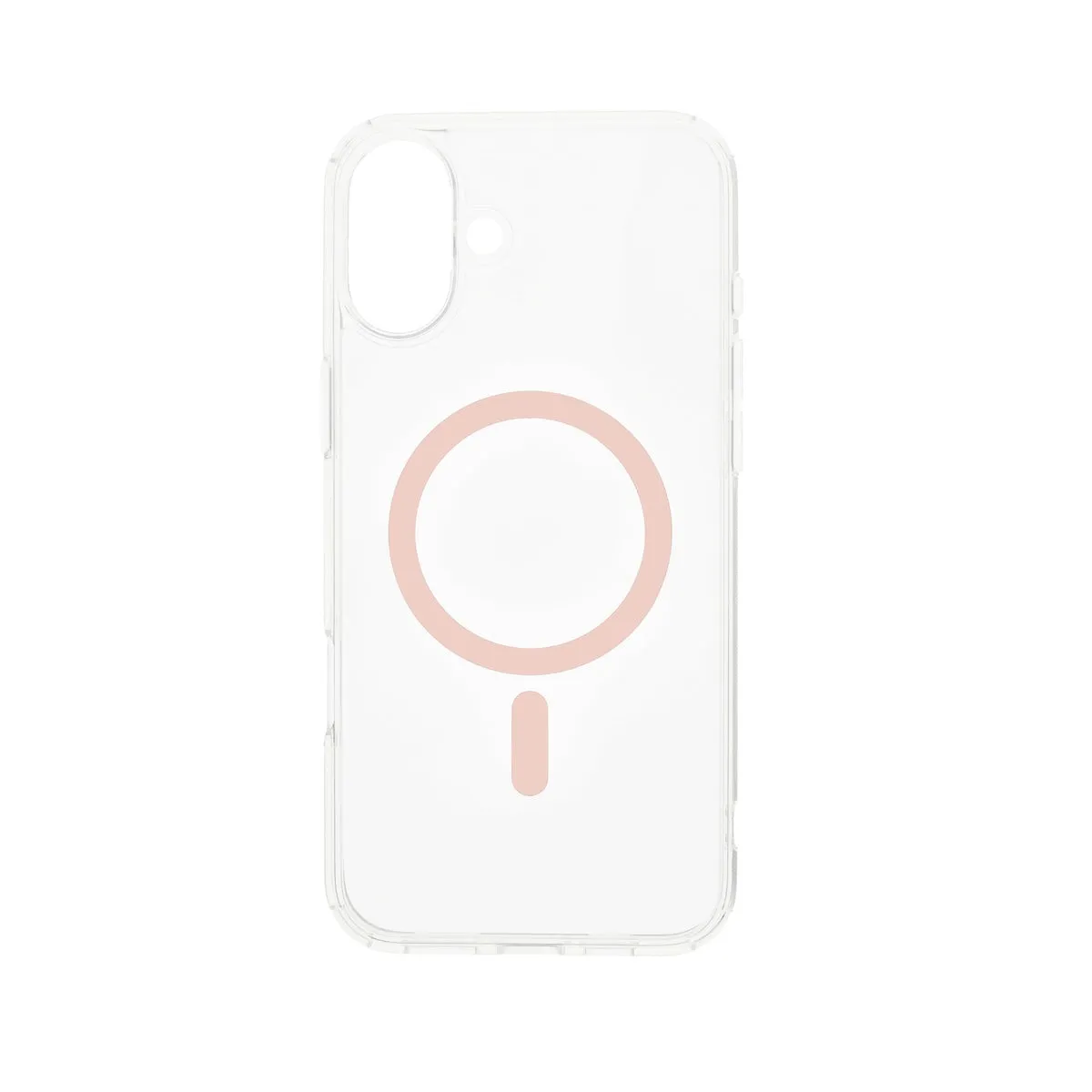 Dviced MagSafe clear case za iPhone 16 - ružičasti — Dviced MagSafe clear case za iPhone 16 - ružičasti