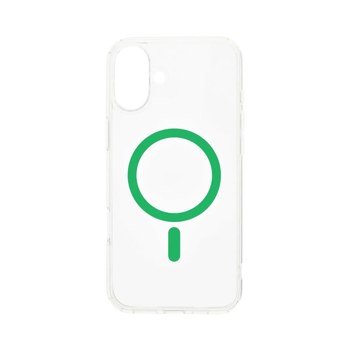 Dviced MagSafe clear case za iPhone 16 - zeleni — Dviced MagSafe clear case za iPhone 16 - zeleni