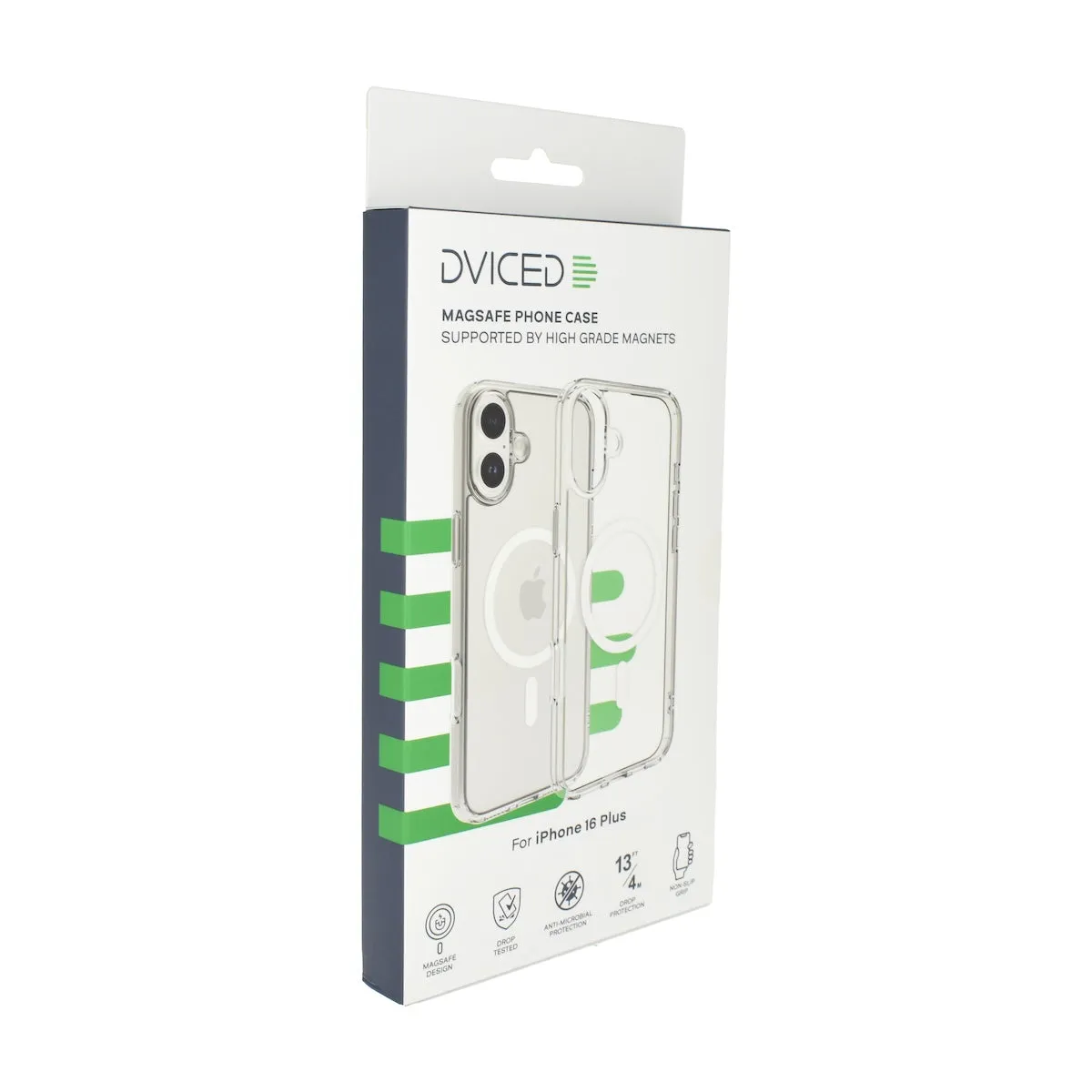 Dviced MagSafe clear case za iPhone 16 Plus - bijeli — Dviced MagSafe clear case za iPhone 16 Plus - bijeli