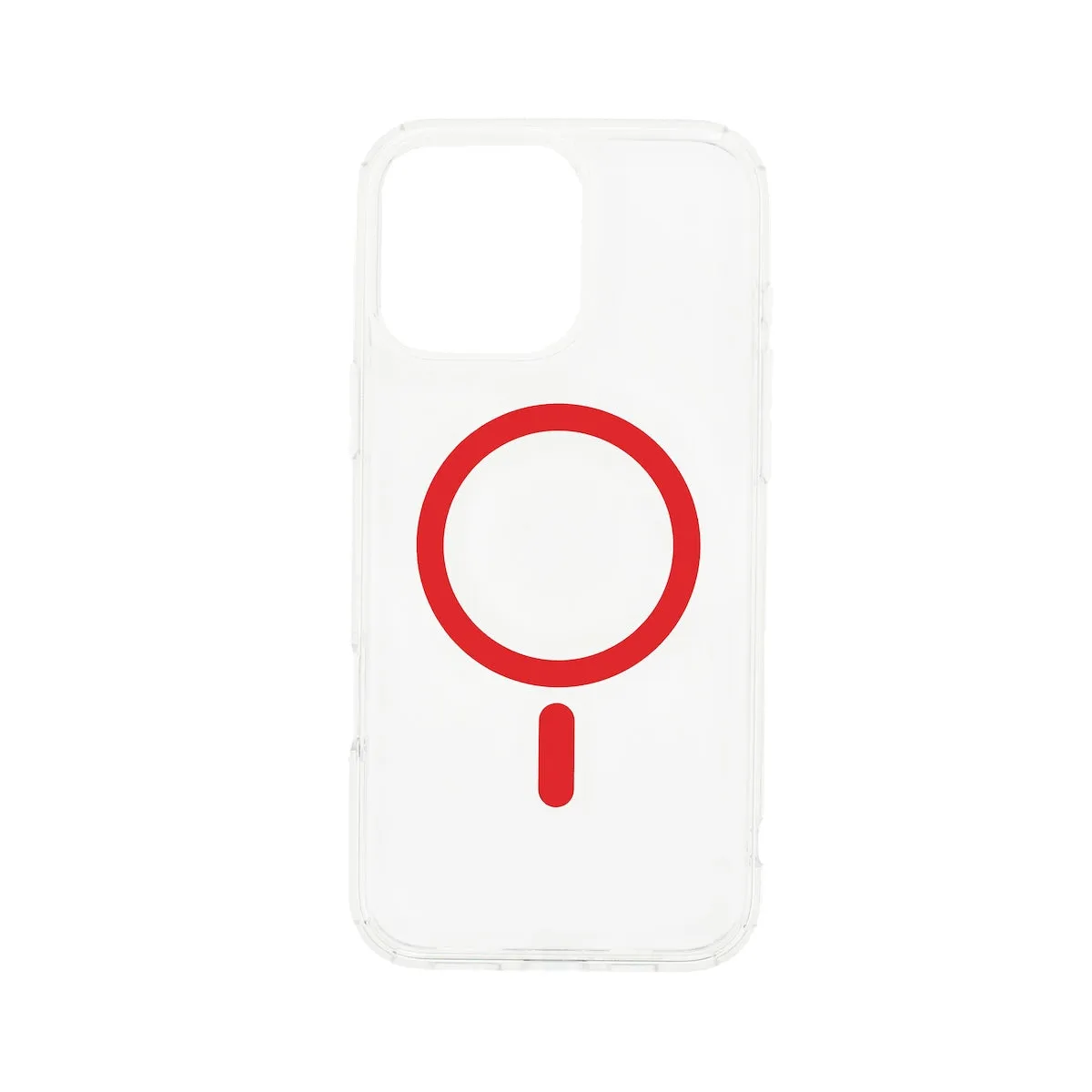 Dviced MagSafe clear case za iPhone 16 Pro - crveni — Dviced MagSafe clear case za iPhone 16 Pro - crveni